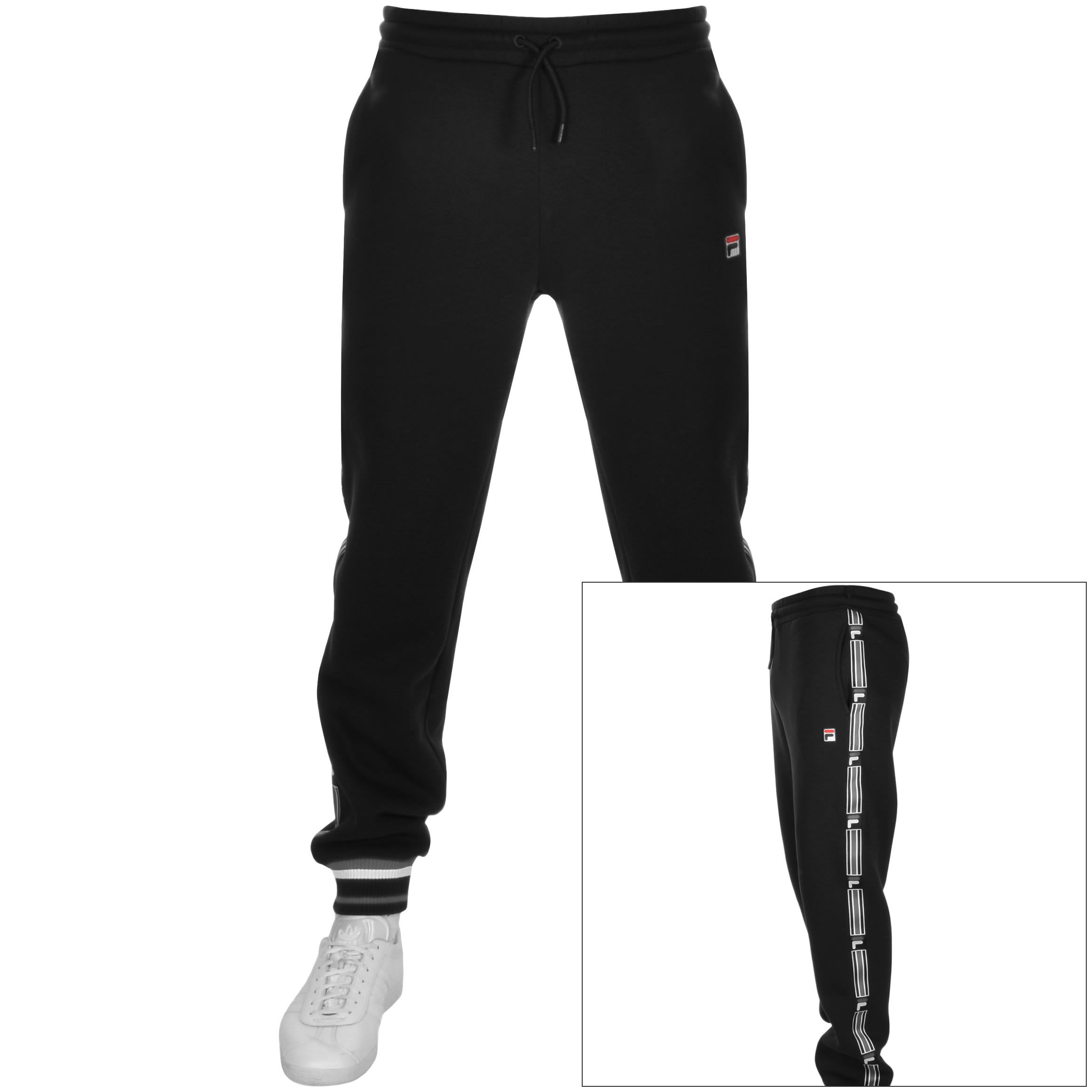 Alternative Image for ProductFila Vintage Danube Taped Fleece Joggers Black1
